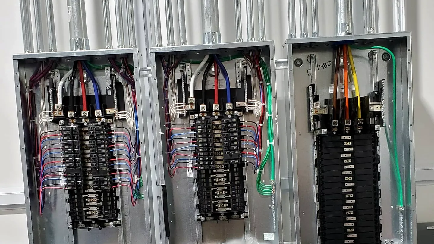 Smart electrical panel installed in an open-stud wall