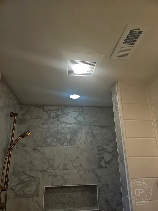 Shower Light & Exhaust Fan