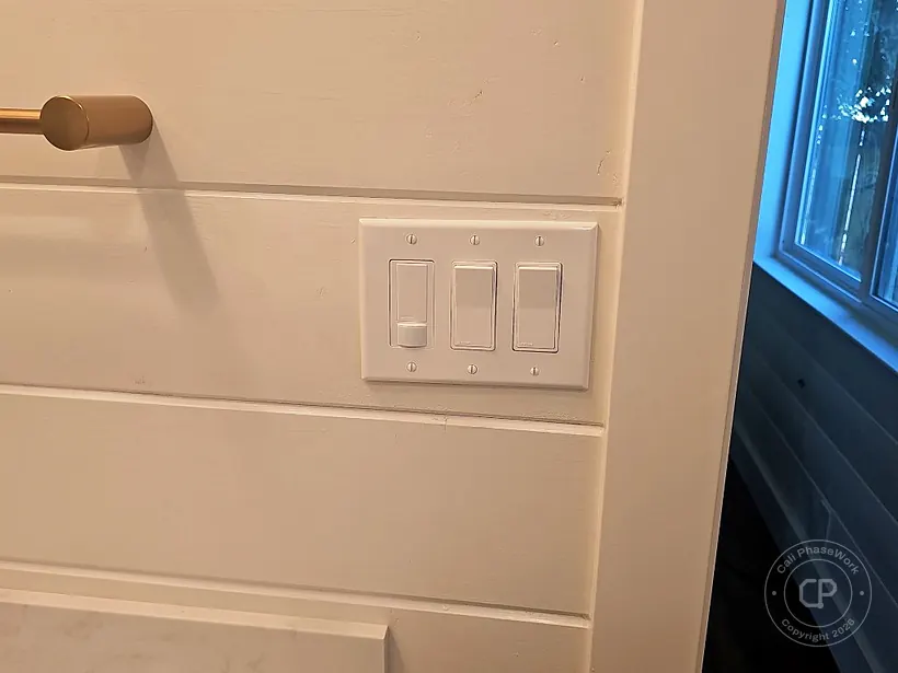Three-Gang Switch Bank